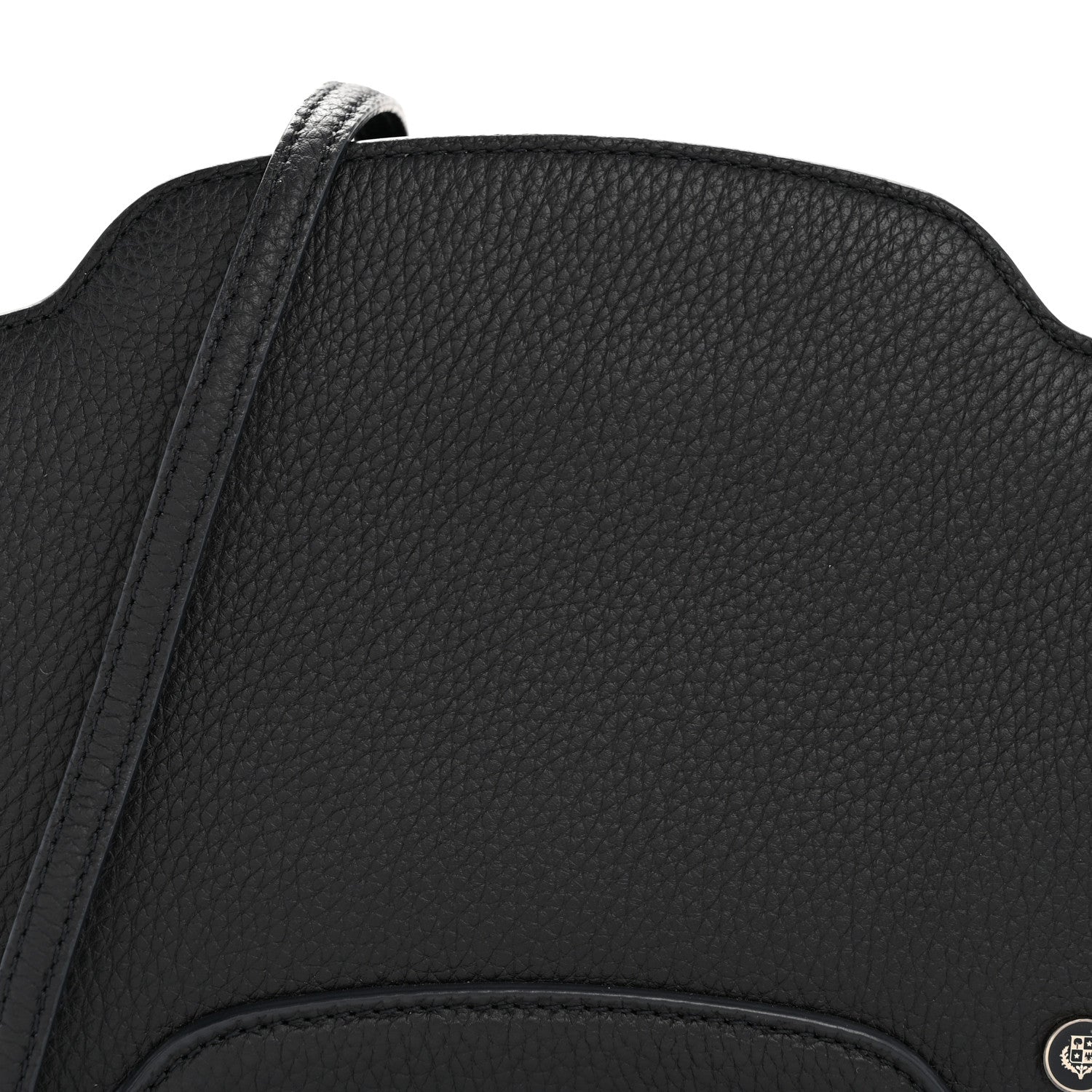 Loro Piana Grained Calfskin Sesia Crossbody Black 19 of 31
