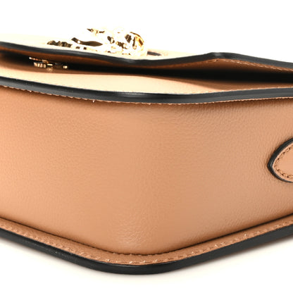 Versace Grained Calfskin La Medusa Flap Shoulder Bag Brown 8 of 8
