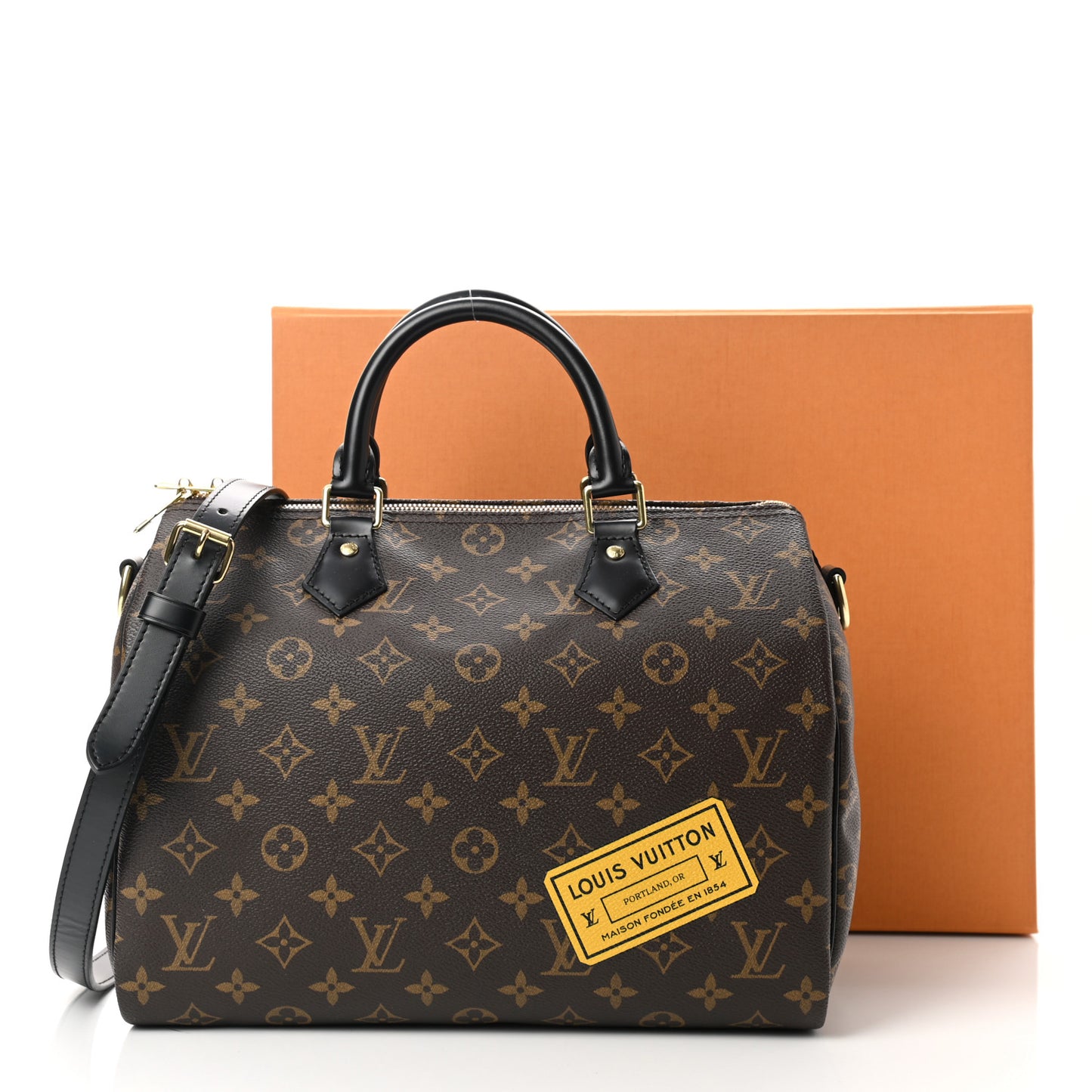 Monogram My World Tour Speedy Bandouliere 30 Black