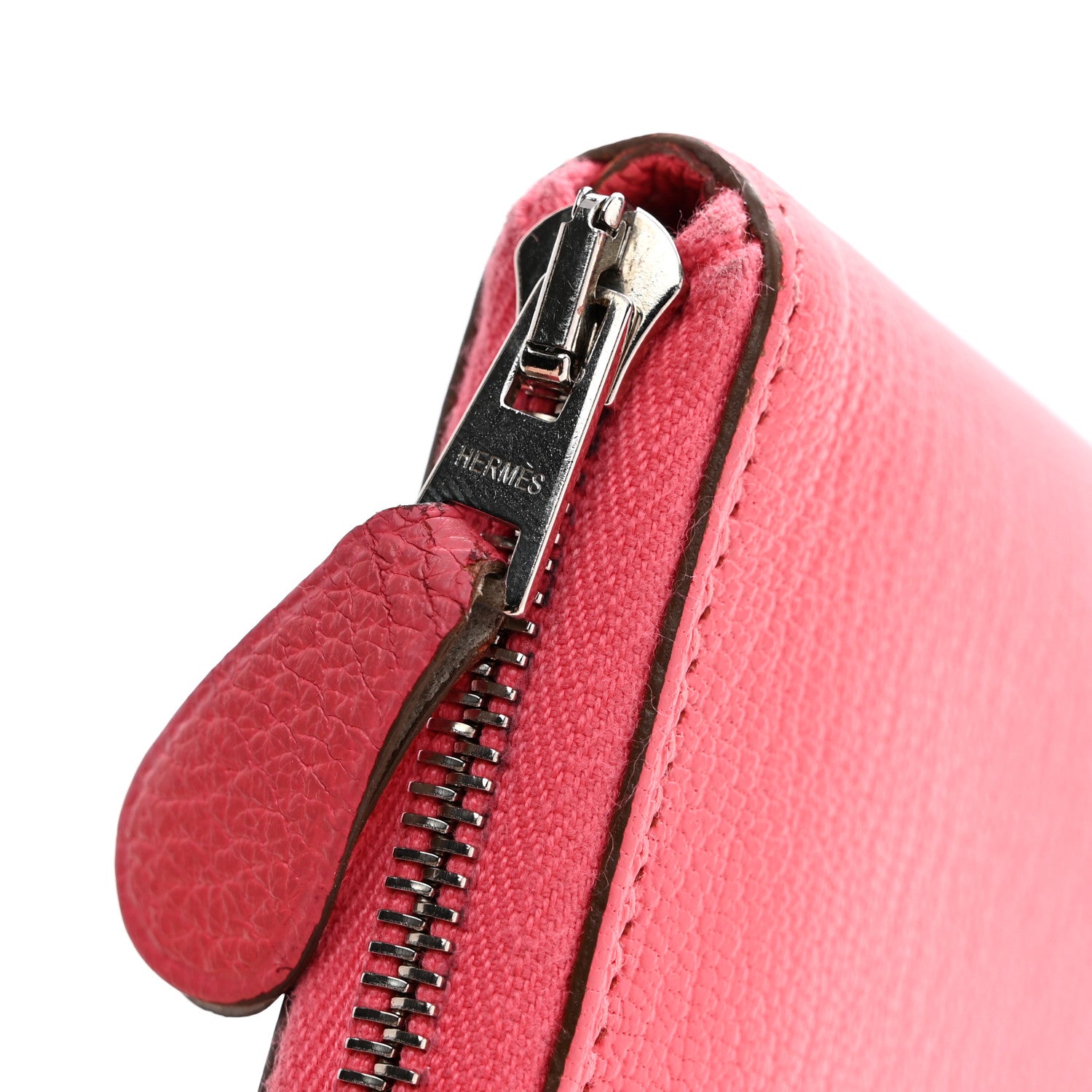 Hermes Chevre Mysore Evelyne Azap Wallet Rose Lipstick 11 of 12