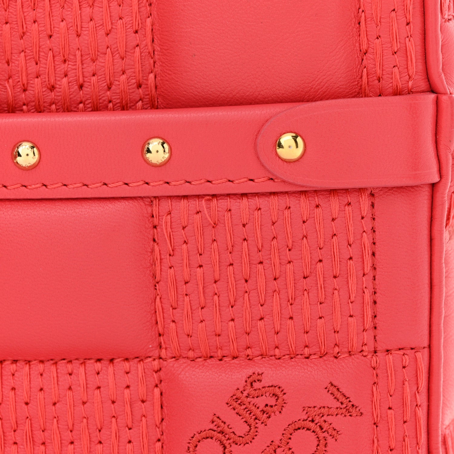 Louis Vuitton Lambskin Damier Quilt Troca PM Rose 10 of 14