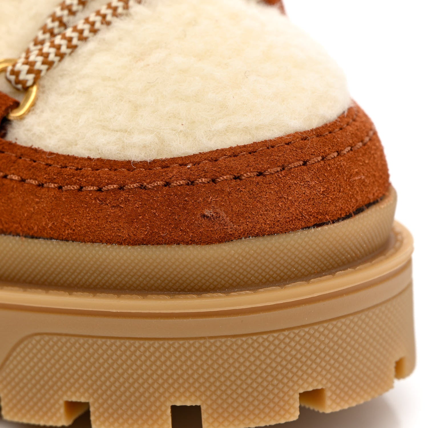 Valentino Garavani Suede Shearling Vlogo Trekkgirl 25/40mm Boots 39.5 Selleria 9 of 10