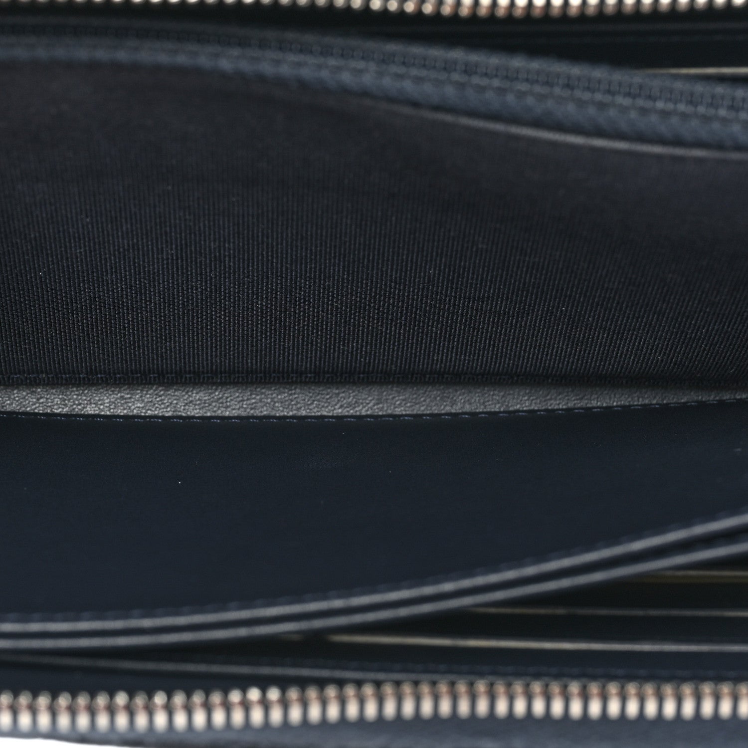 Chanel Caviar Quilted Large Gusset Zip Around Wallet Navy 6 of 13