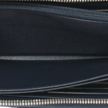 Chanel Caviar Quilted Large Gusset Zip Around Wallet Navy 6 of 13
