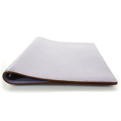Hermes Chevre Mysore Globe Trotter Agenda Cover Lilac 5 of 9