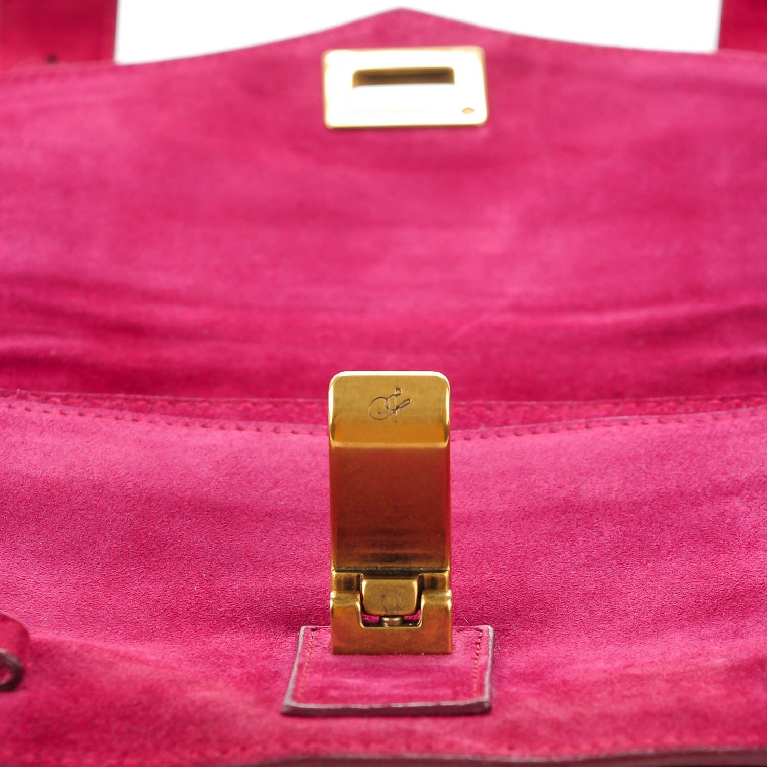Proenza Schouler Suede PS1 Pochette Clutch Raspberry 5 of 9