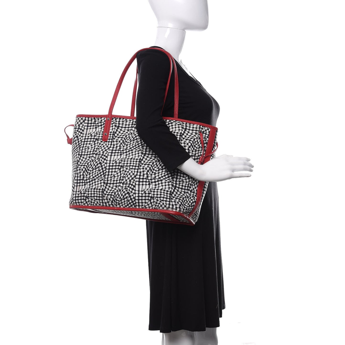 Visetos Medium Liz Reversible Shopper Tote Ruby Red