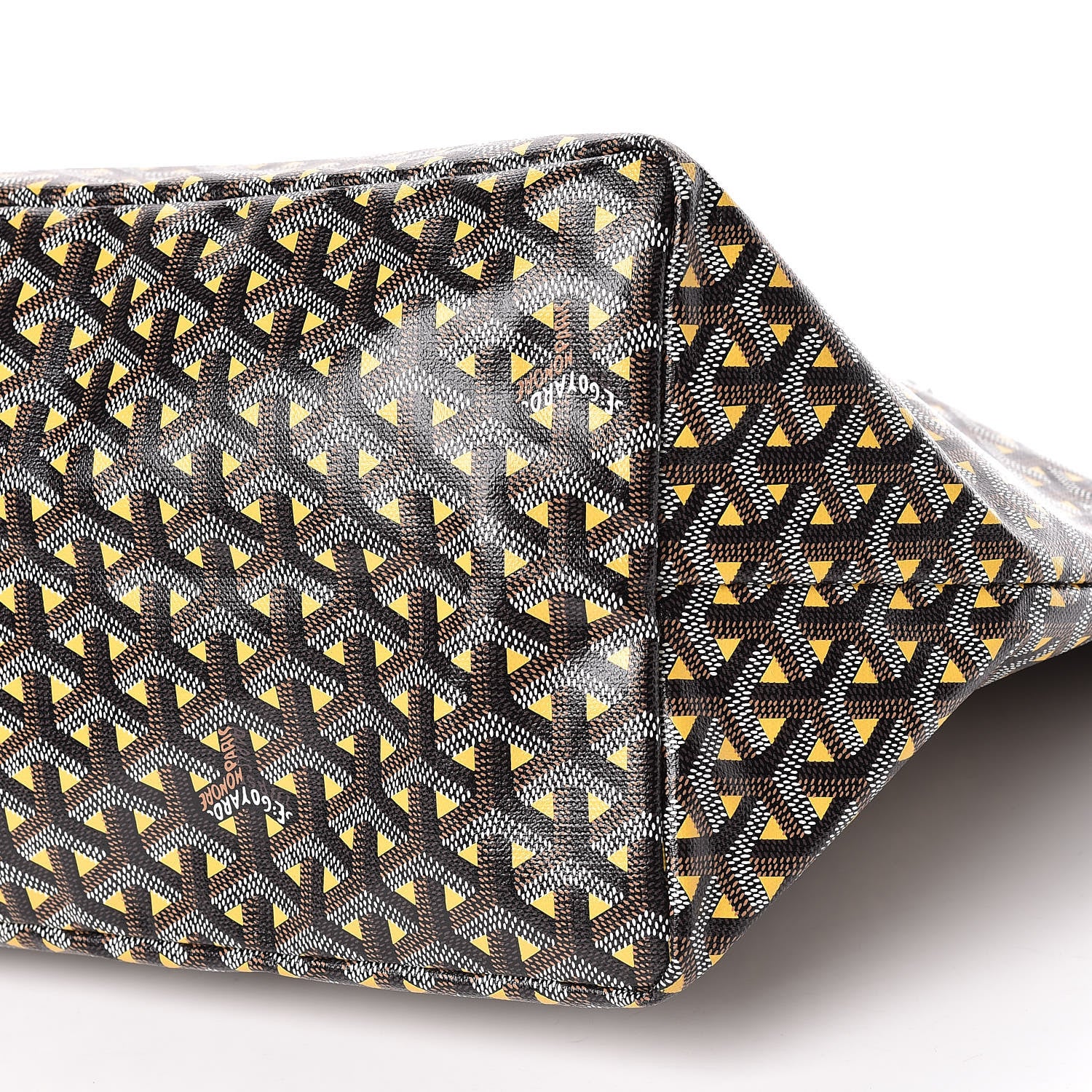 Goyard Goyardine Saint Louis Claire Voie GM Black Yellow 8 of 12