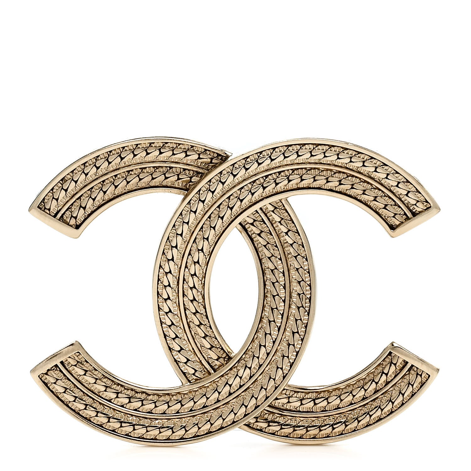 Chanel Metal CC Brooch Gold 1 of 4