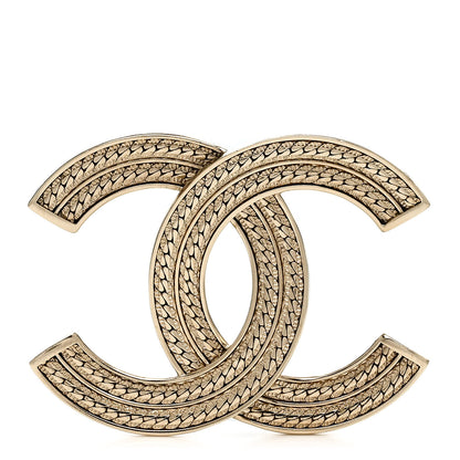 Chanel Metal CC Brooch Gold 1 of 4