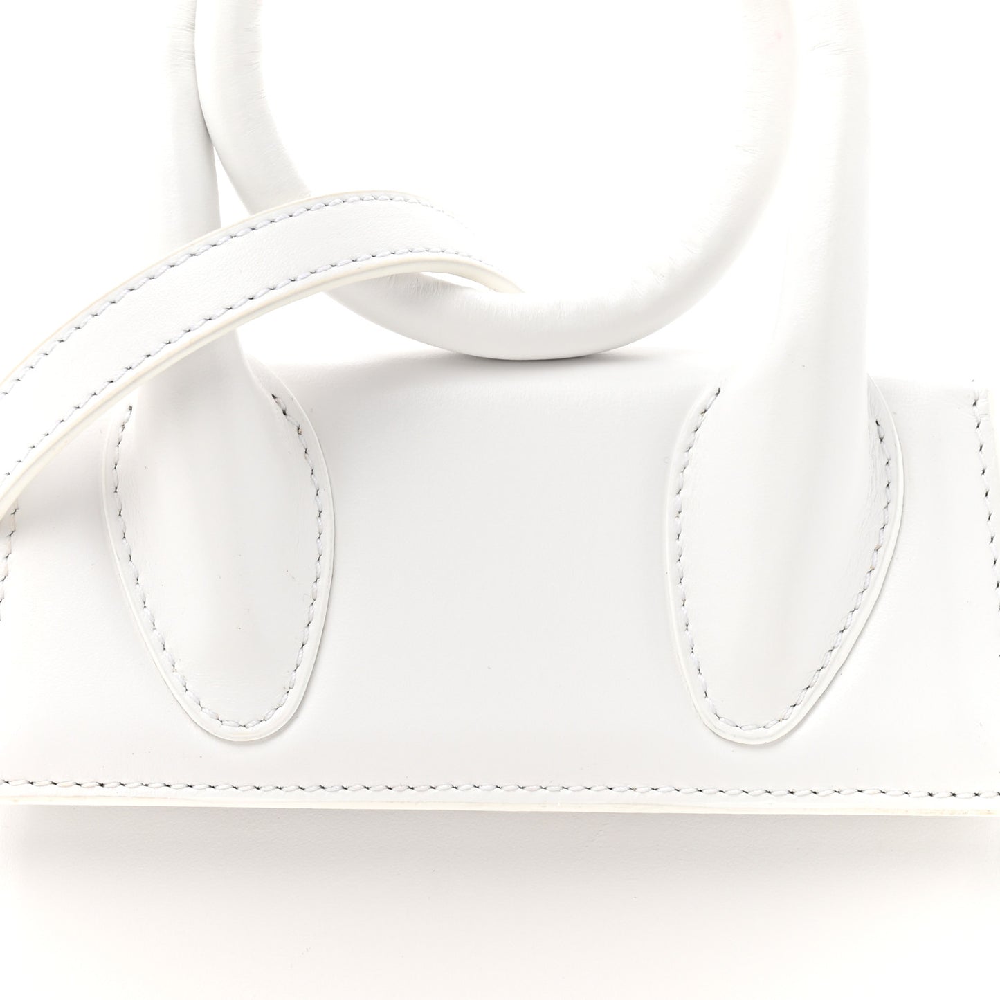 Smooth Calfskin Le Chiquito Noeud White