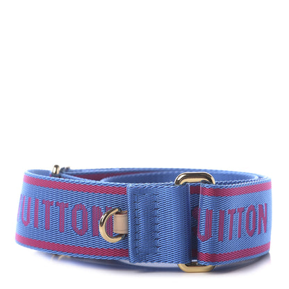 Louis Vuitton Nylon Bandouliere Shoulder Strap Blue Magenta 2 of 4