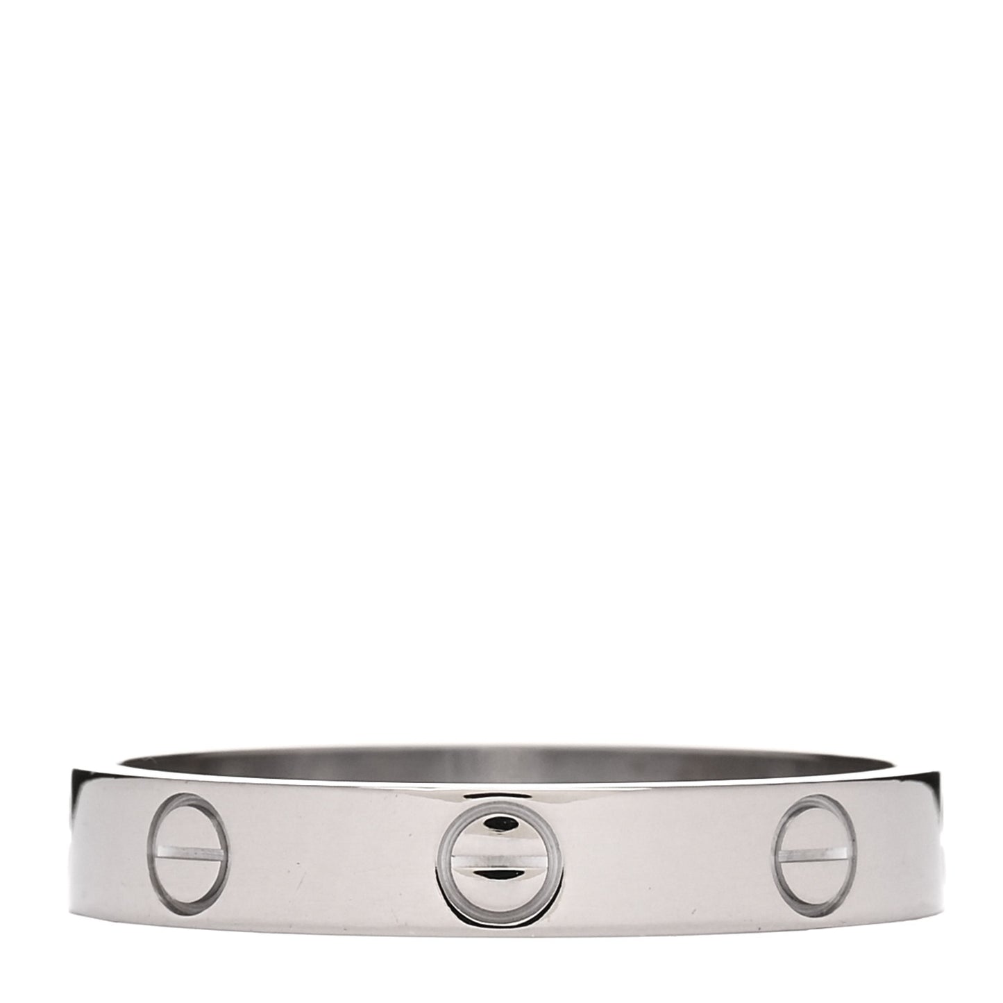 18K White Gold 3.5mm LOVE Wedding Band Ring 59 8.75