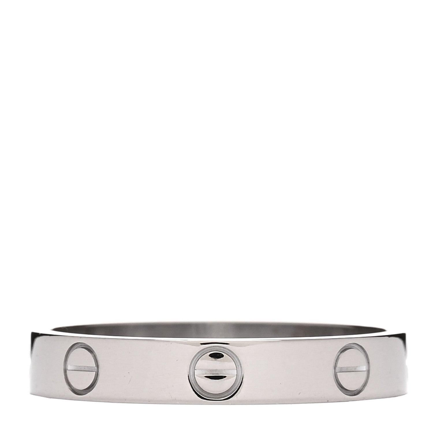 Cartier 18K White Gold 3.5mm LOVE Wedding Band Ring 59 8.75 3 of 5