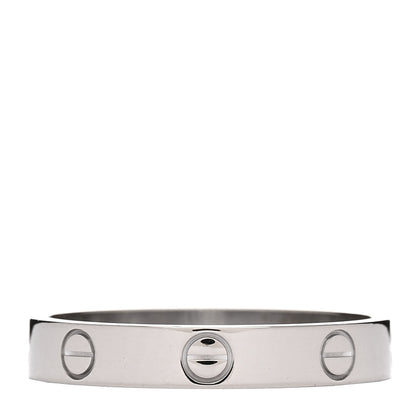 Cartier 18K White Gold 3.5mm LOVE Wedding Band Ring 59 8.75 3 of 5
