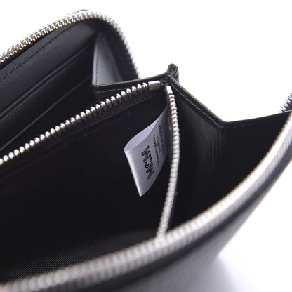MCM Visetos Large Zip Around Wallet Black 7 of 8