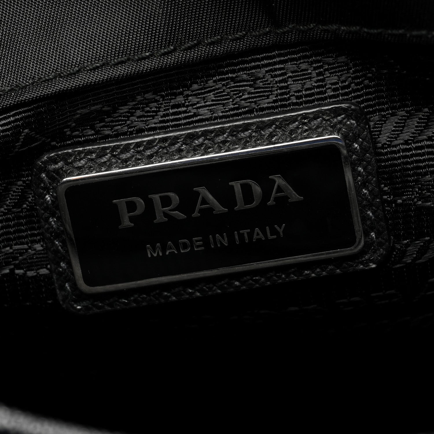 Prada Re-Nylon Saffiano Mini Pocket Single Snap Buckle Messenger Bag Black 6 of 10