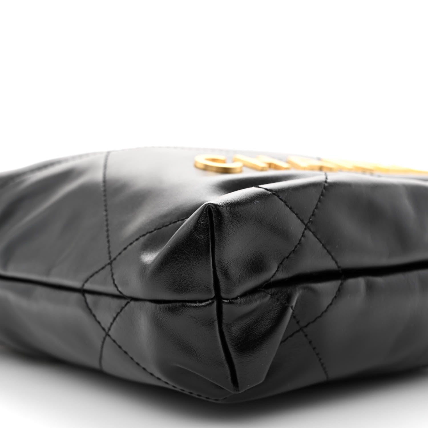 Chanel Shiny Calfskin Quilted Mini Chanel 22 Black 9 of 11