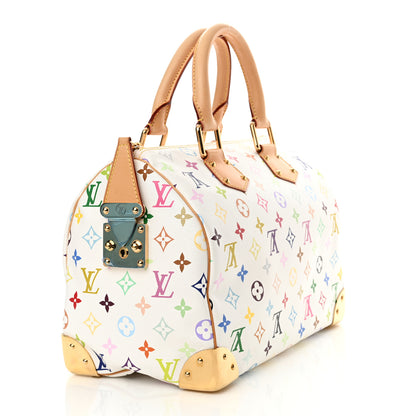 Louis Vuitton Monogram Multicolor Speedy 30 White 3 of 14