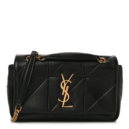 Saint Laurent Lambskin Patchwork Monogram Small Jamie Black 1 of 14