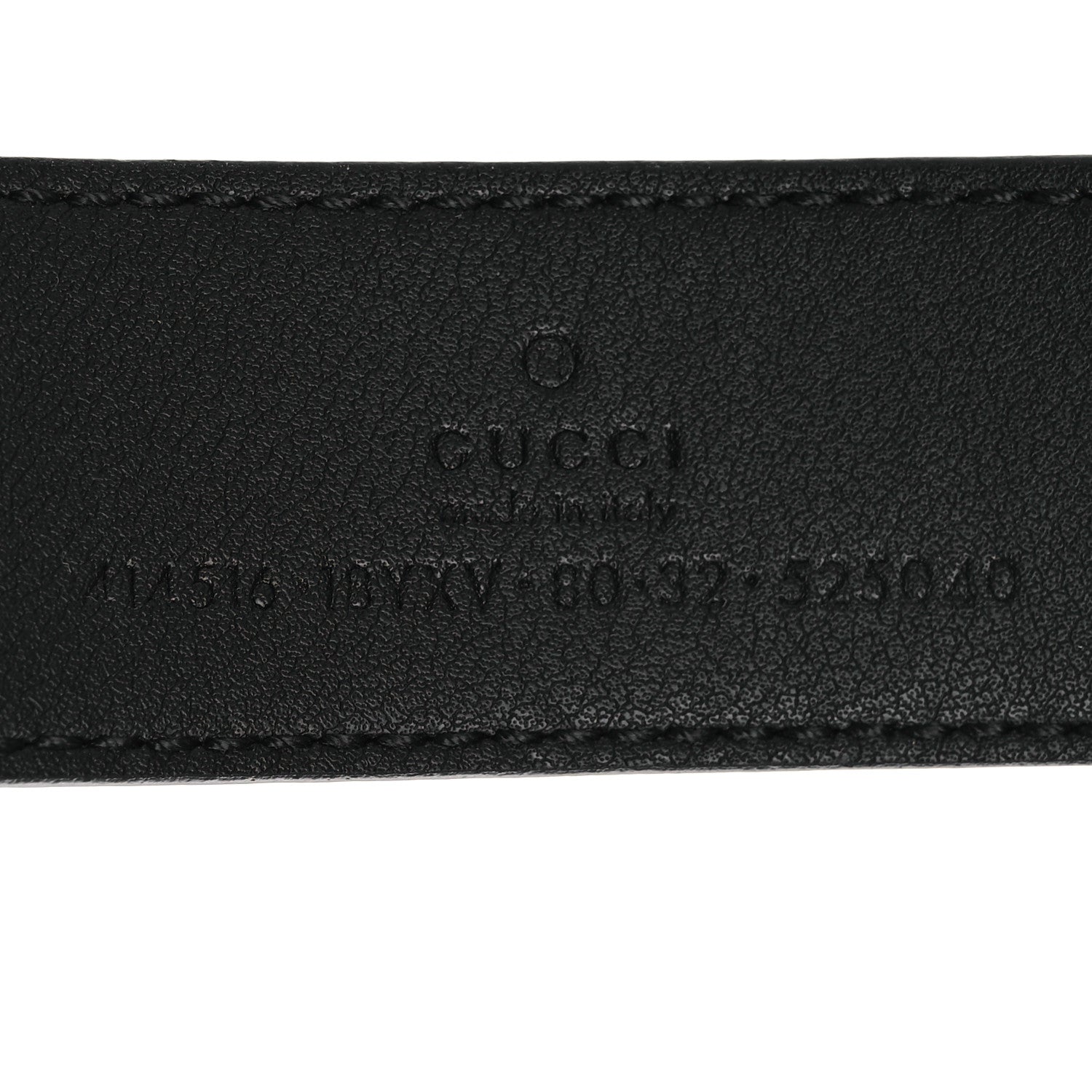Gucci Azalea Calfskin Enamel Monochrome Double G 30mm Belt 80 32 Black 5 of 6
