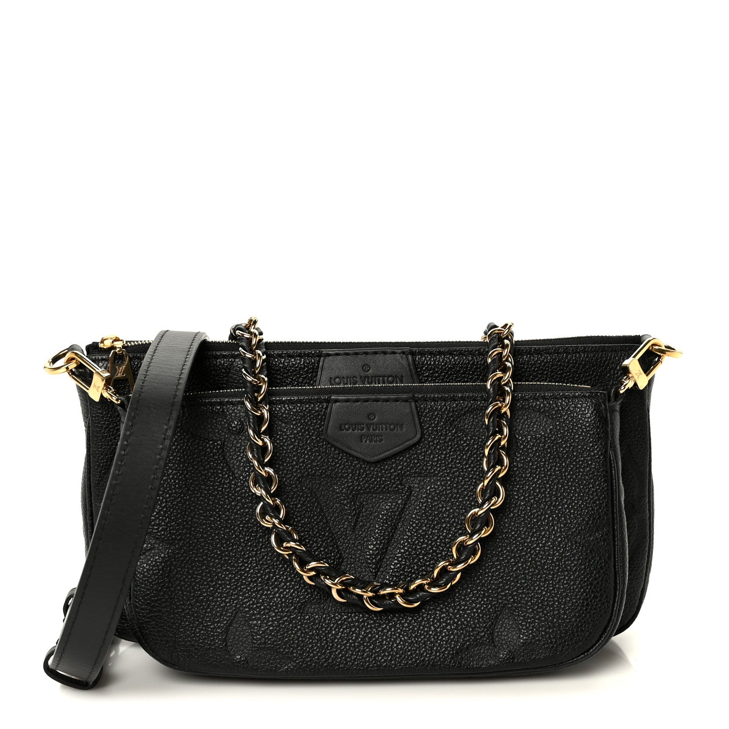 Louis Vuitton Empreinte Monogram Giant Multi Pochette Accessories Black 1 of 12