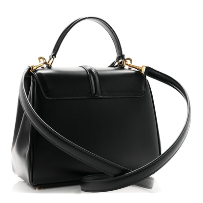 Celine Satinated Calfskin Small 16 Top Handle Bag Black 2 of 10
