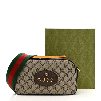 Gucci GG Supreme Monogram Web Neo Vintage Shoulder Bag Beige New Acero Crop 12 of 12