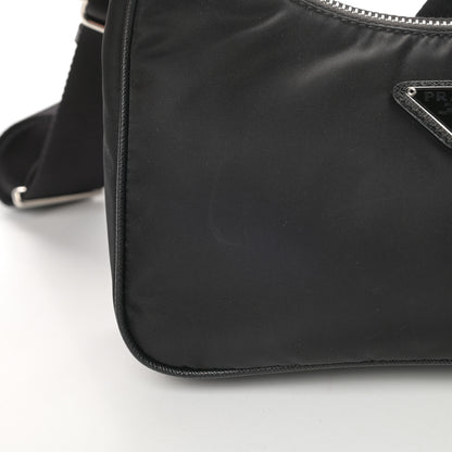 Prada Nylon Re-Edition 2005 Shoulder Bag Black 11 of 13