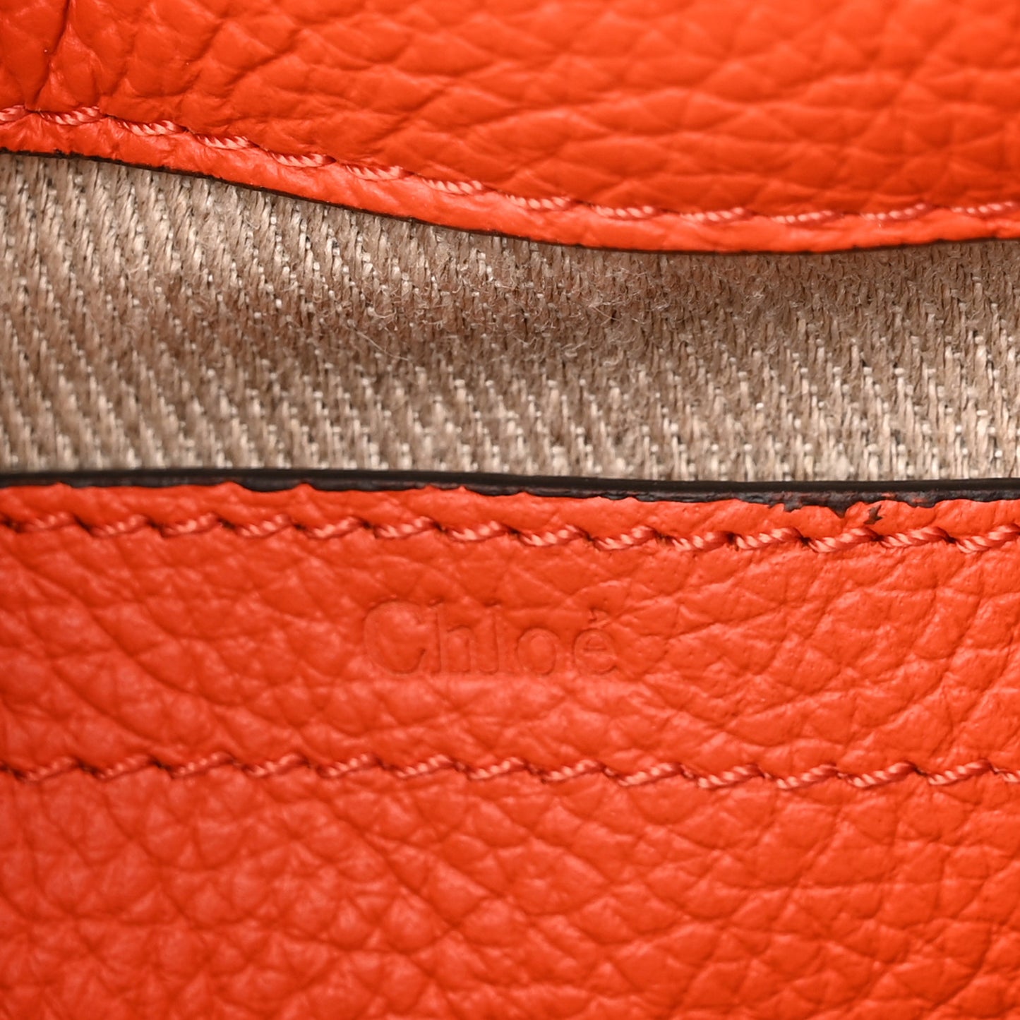 Calfskin Mini Marcie Round Crossbody Bag Rusted Orange