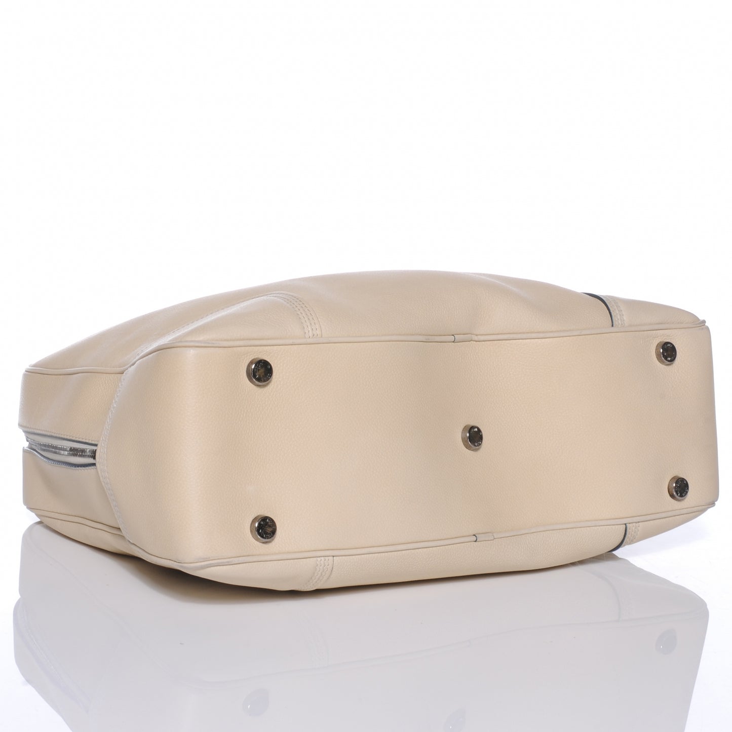 Siwa Leather Briefcase Ecru