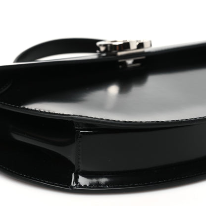Gucci Calfskin Matelasse GG Marmont Half Moon Top Handle Bag Black 9 of 10