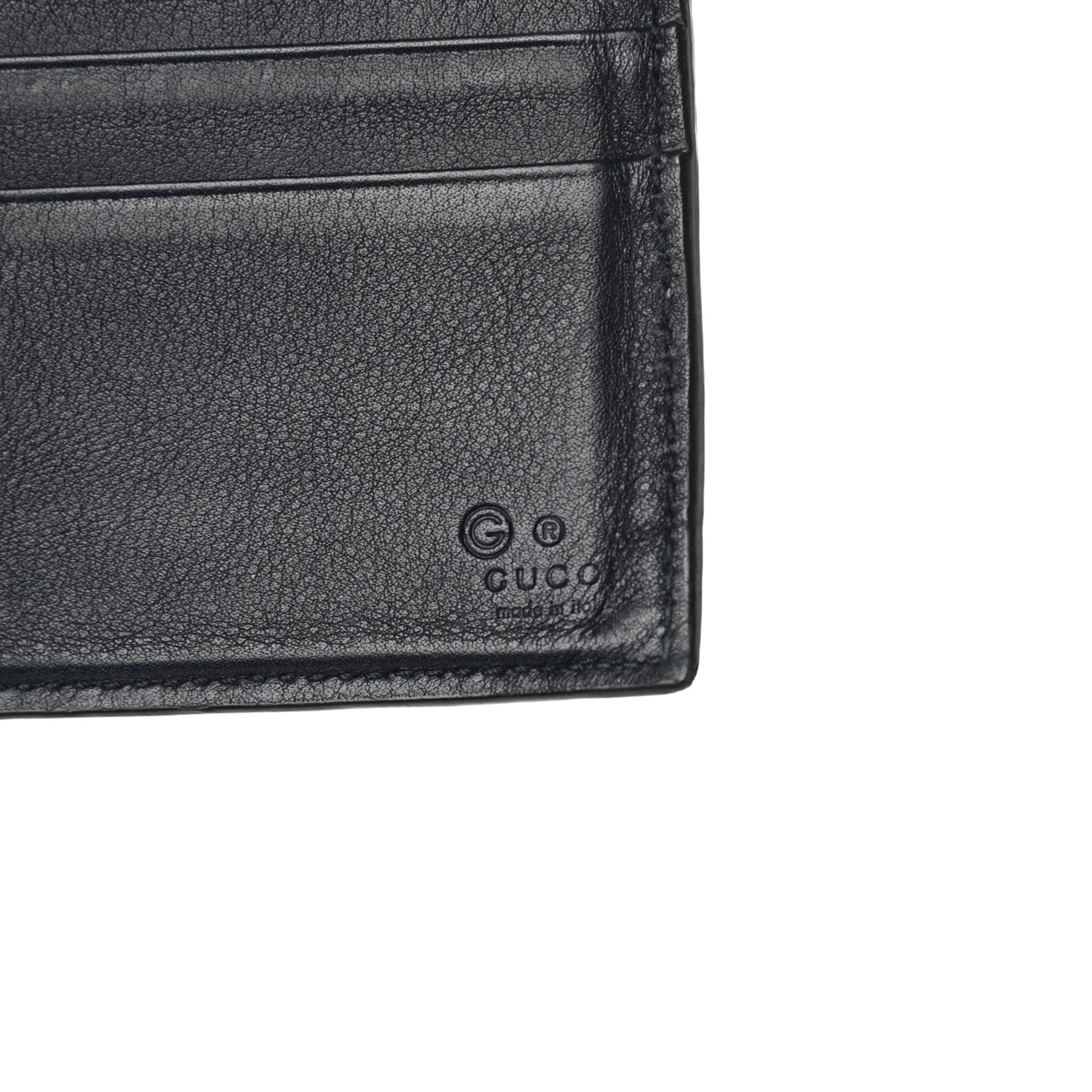 Microguccissima Bi-Fold Wallet Black