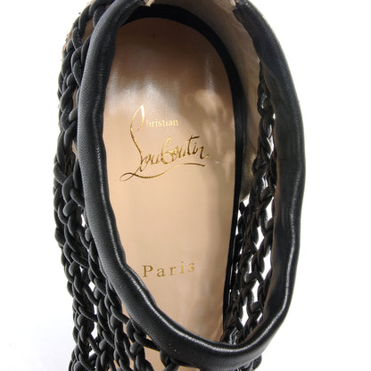 Christian Louboutin Leather Python Coussin 140 Platform Cage Booties 41.5 Black 6 of 6