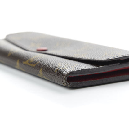 Louis Vuitton Monogram Emilie Wallet Red 8 of 9
