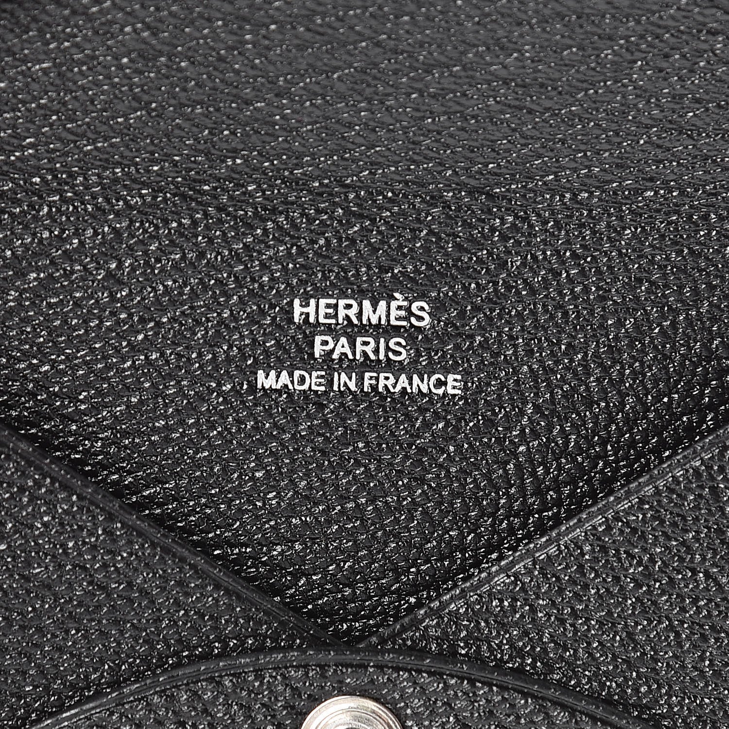 Hermes Chevre Mysore Calvi Card Case Black 6 of 8