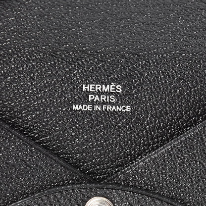 Hermes Chevre Mysore Calvi Card Case Black 6 of 8