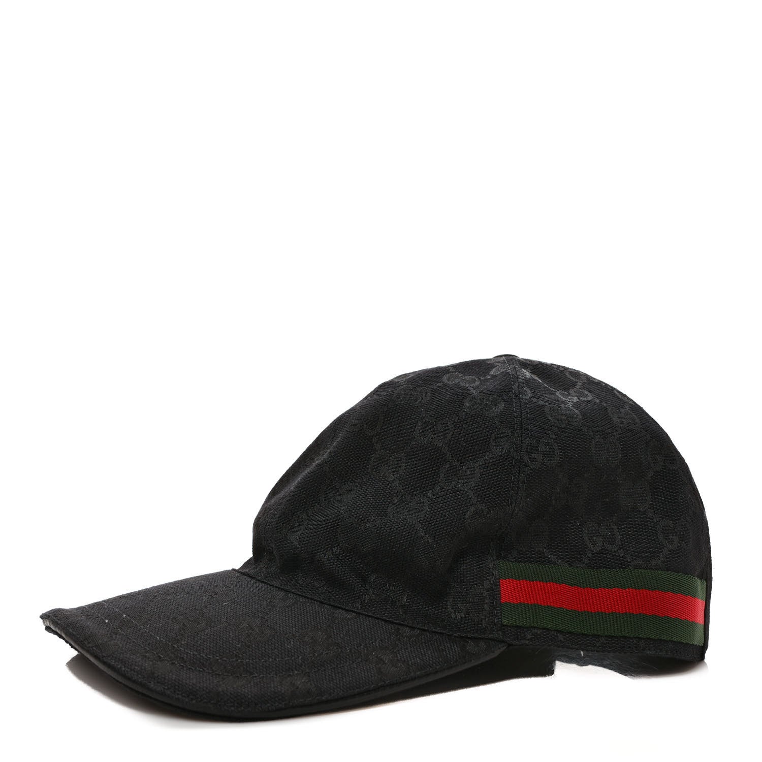 Gucci Monogram Web Baseball Hat XL Black 1 of 11