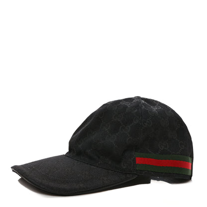 Gucci Monogram Web Baseball Hat XL Black 1 of 11