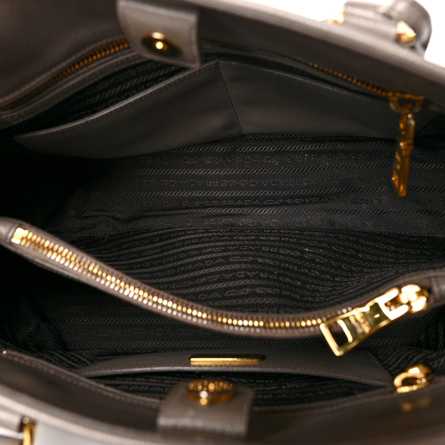 Prada Saffiano Lux Open Promenade Tote Argilla 6 of 19