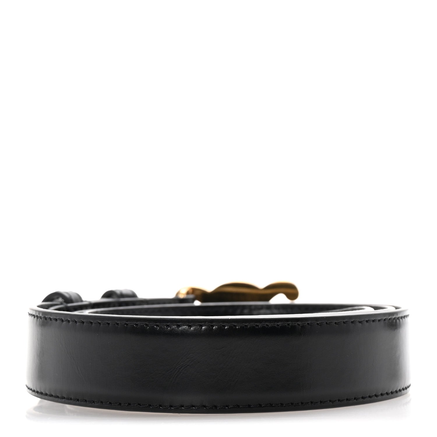 Celine Taurillon Calfskin Medium Triomphe Belt 80 32  Black 2 of 7