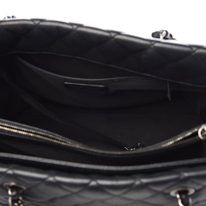 Chanel Caviar Quilted City Shopping Tote Black 6 of 10