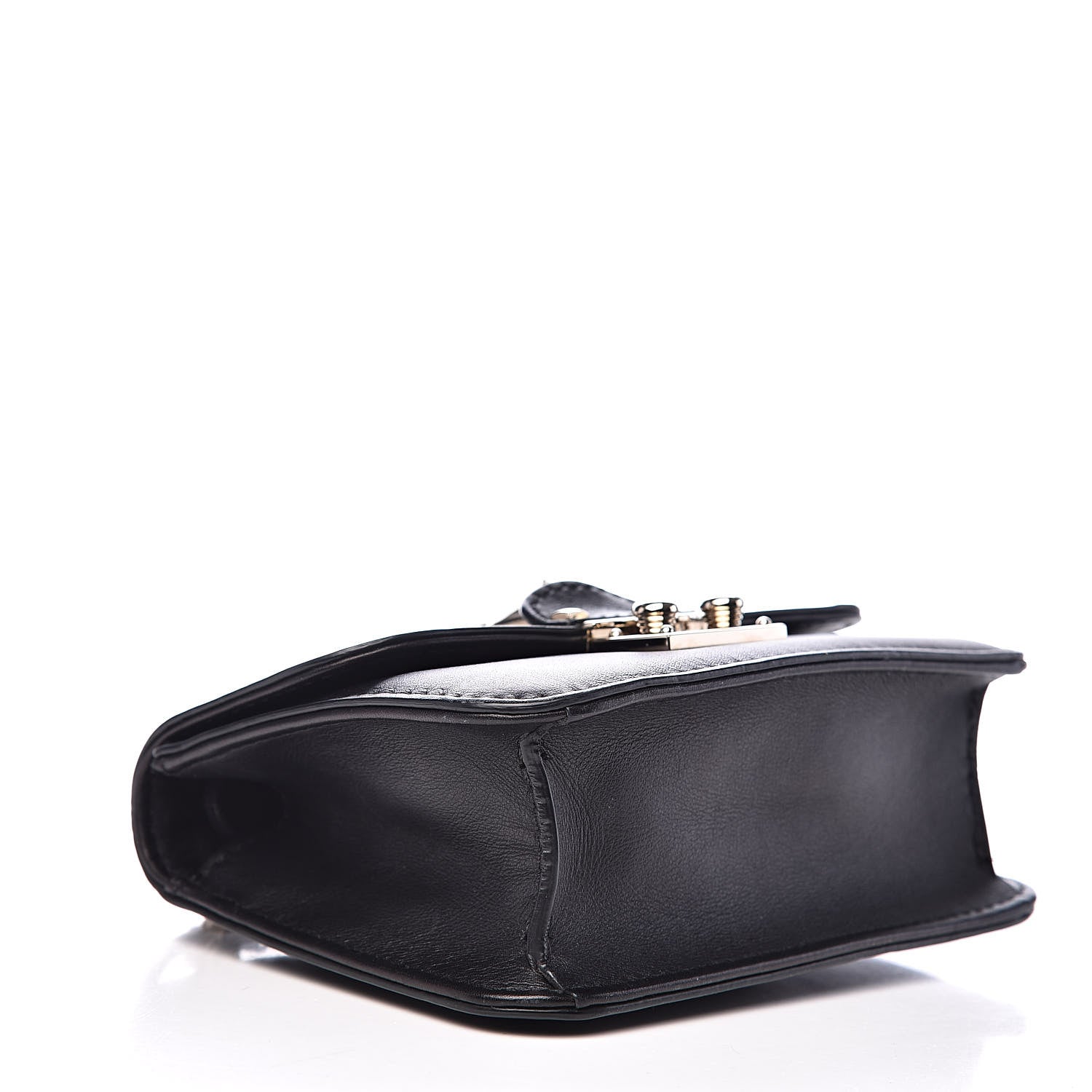 Valentino Garavani Vitello Mini Glam Lock Rockstud Flap Black 4 of 12