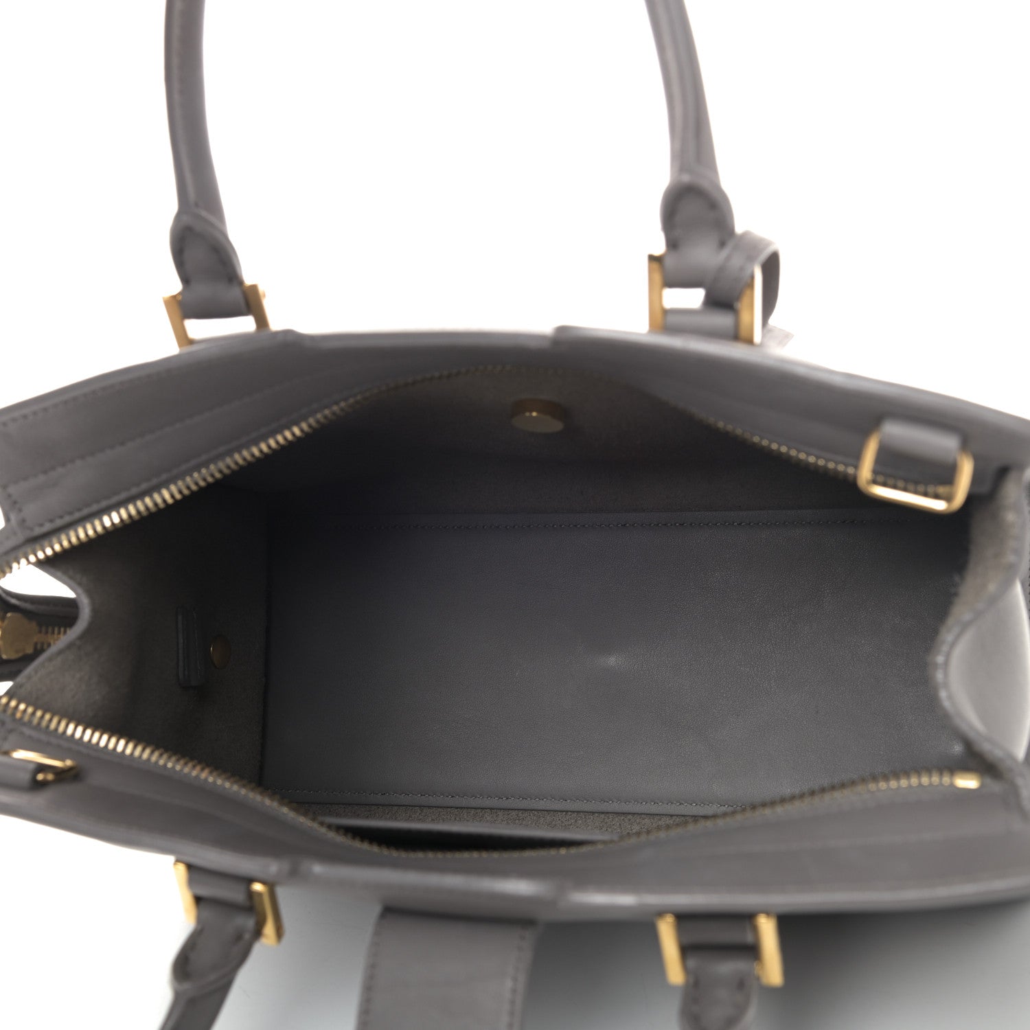 Saint Laurent Calfskin Monogram Baby Cabas Fog 4 of 9