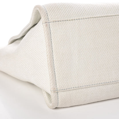 Chanel Canvas Large Deauville Tote White 12 of 13
