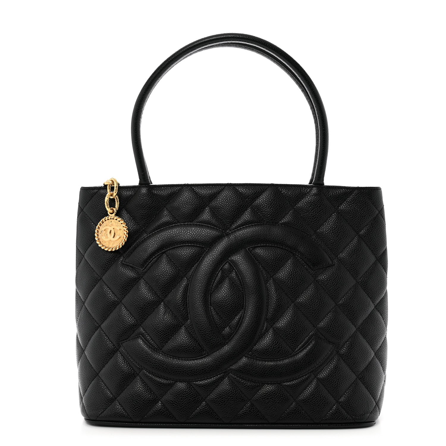 Chanel Caviar Quilted Medallion Tote Black 1 of 10