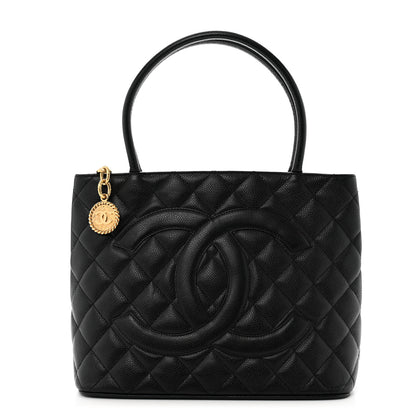 Chanel Caviar Quilted Medallion Tote Black 1 of 10