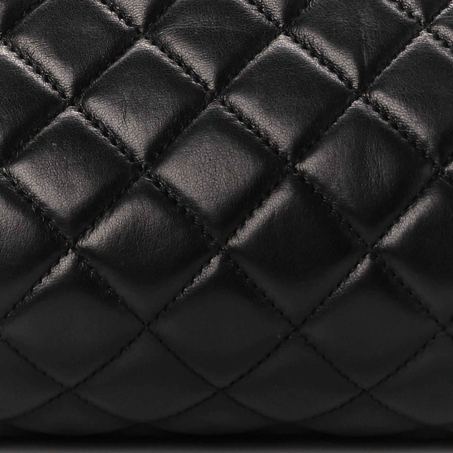 Lambskin Quilted Timeless Clutch Black