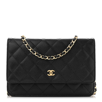 Chanel Caviar Quilted Wallet on Chain WOC Black 1 of 13