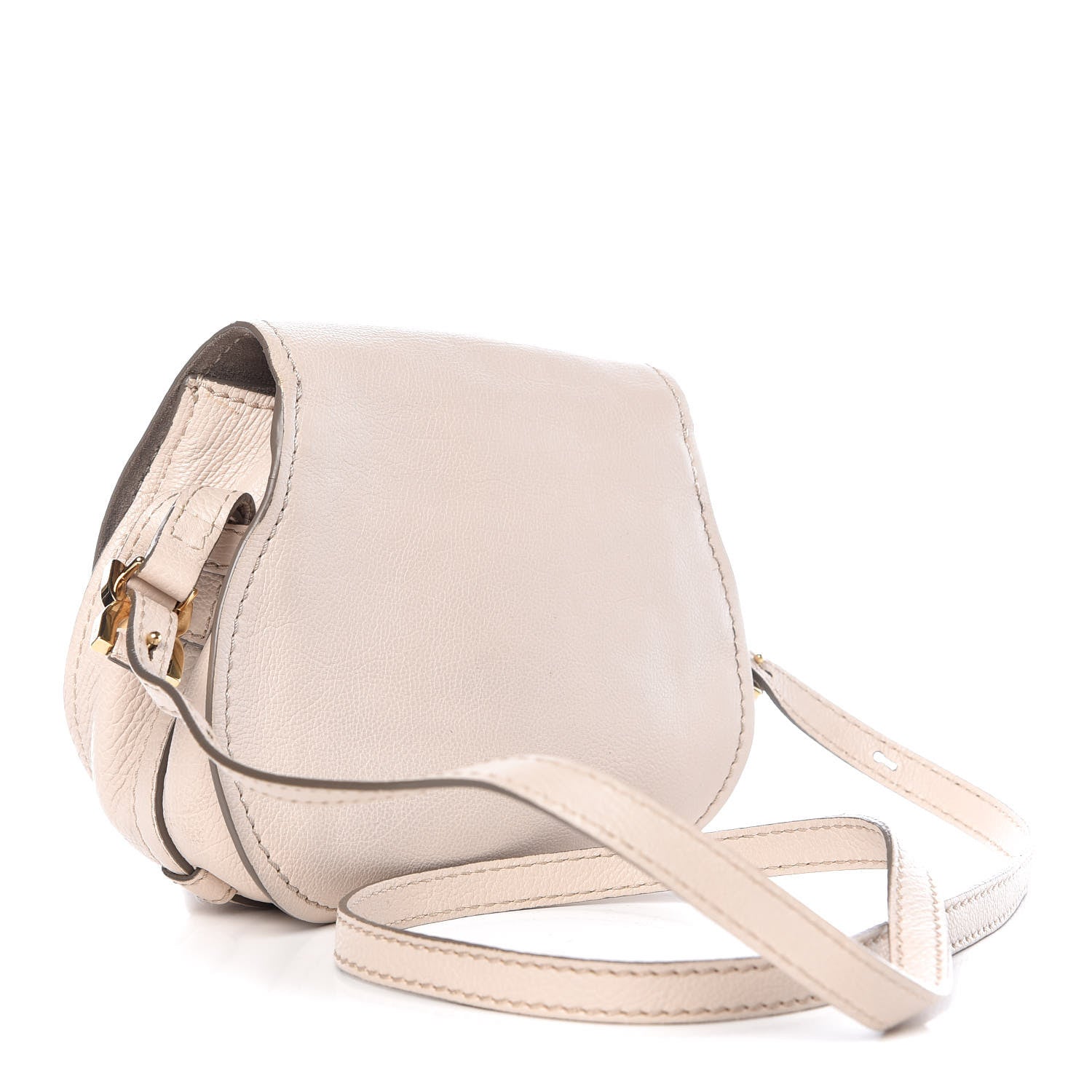 Chloe Calfskin Mini Marcie Nude Crossbody Bag Abstract White 3 of 7